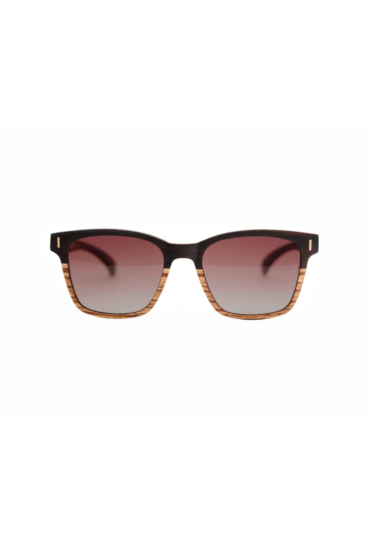 Zebra Wood Sunglasses with gradient lenses - INTI