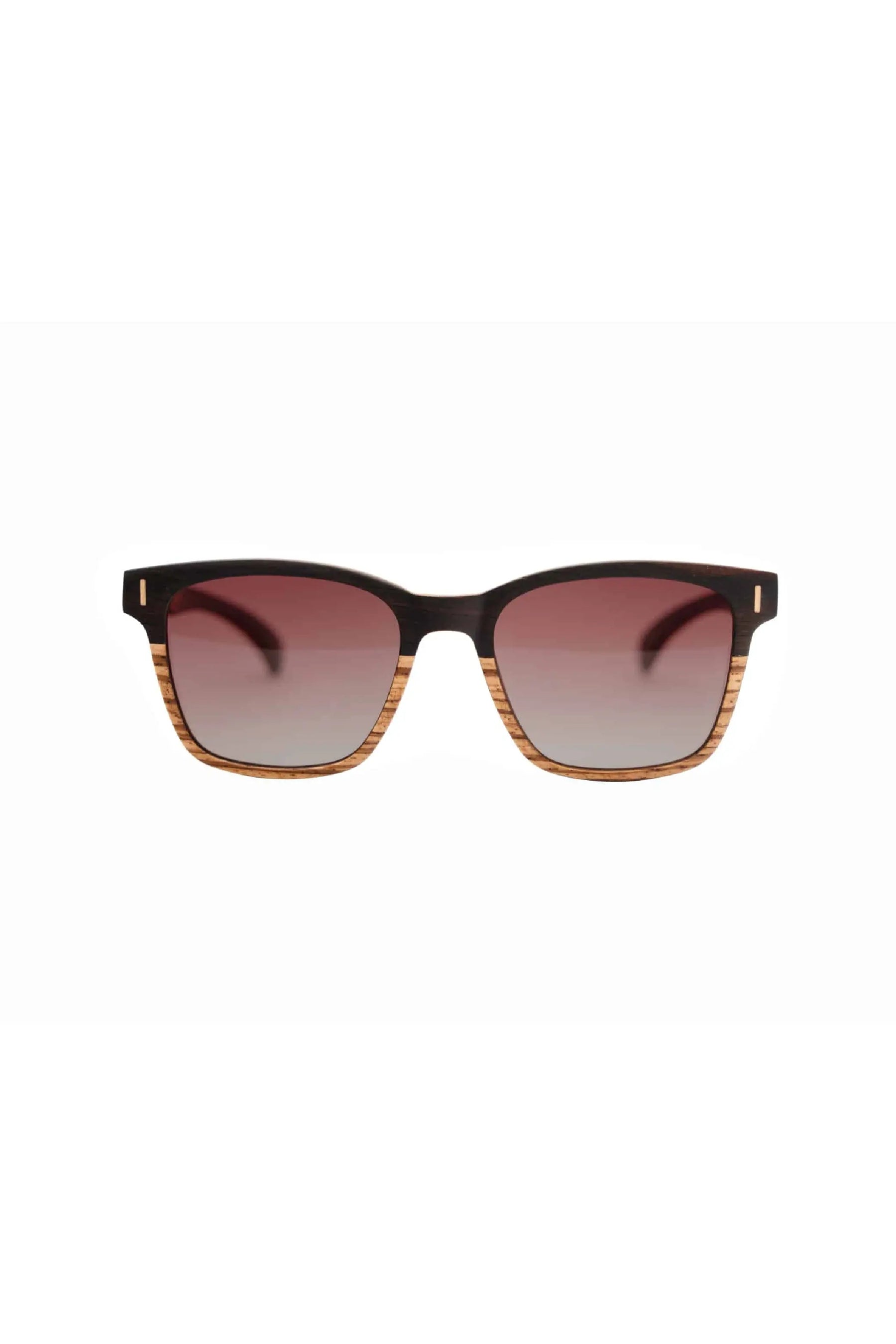 Zebra Wood Sunglasses with gradient lenses - INTI