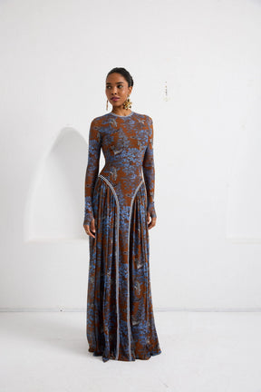 Maxi Dress - Dream Safari - Brown