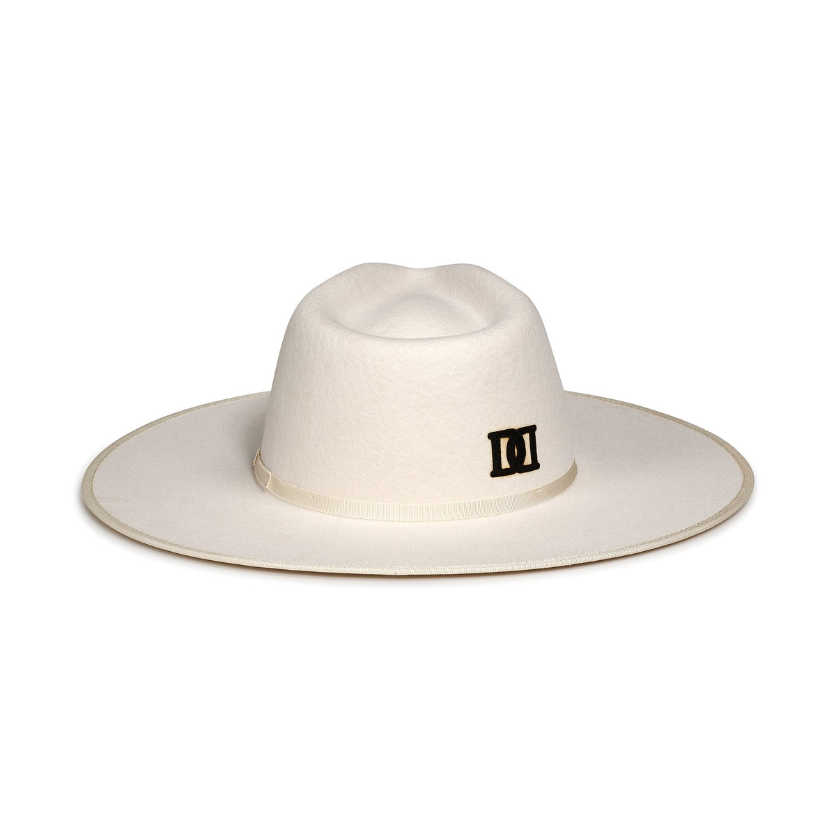 FLAT BRIM HAT - IVORY