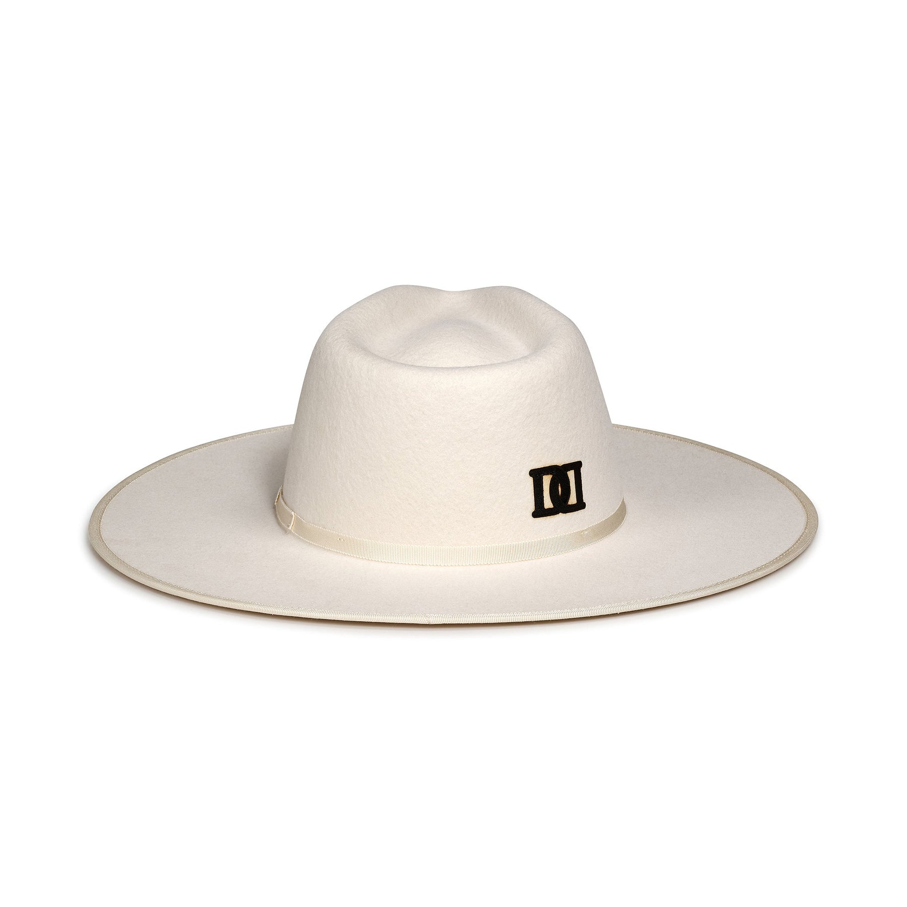 FLAT BRIM HAT - IVORY
