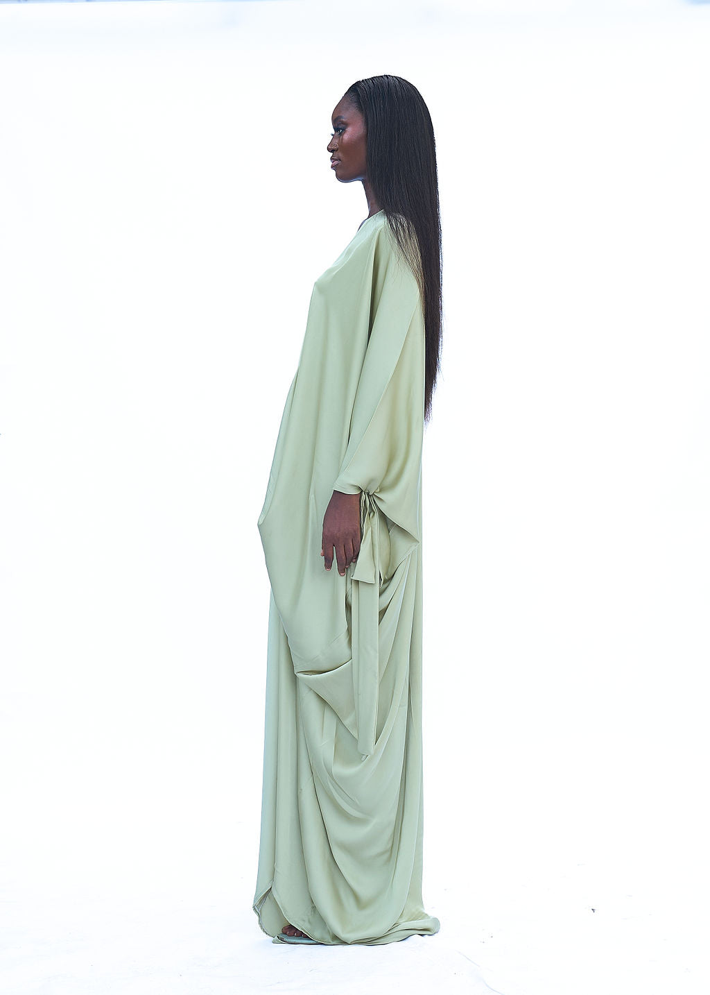 EVE DRAPED FLOOR LENGTH DRESS
