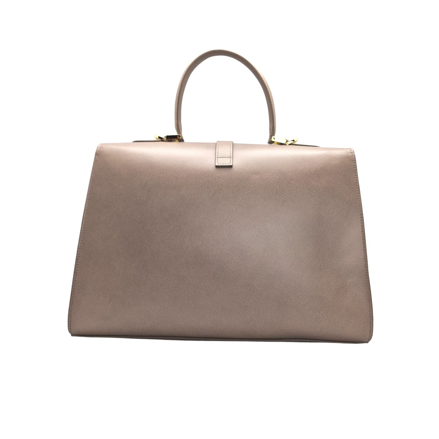 Ethereal Double Dose Bag In Saffiano Calf Leather - Tortora Grey