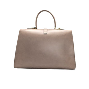 Ethereal Double Dose Bag In Saffiano Calf Leather - Tortora Grey