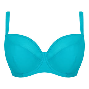 Curvy Kate Sheer Class Padded Balcony Bikini Top Turquoise