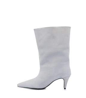 Elegant Off-White Suede Booties with Eco-Friendly Lining Kuhl