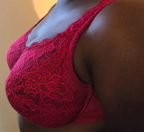 Elila Stretch Lace Full Coverage Underwire Red