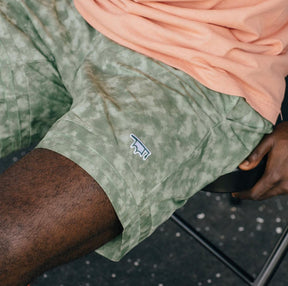 Uniform “GAME DAY” Shorts - Marble Camo Green