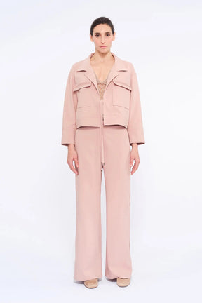 Parker Tie-Front Jacket | Rose