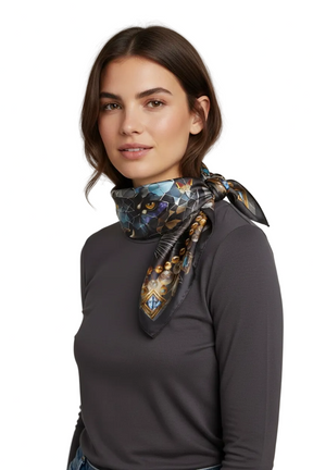 Dusk's Crystal Guardian Extra Large Silk Scarf