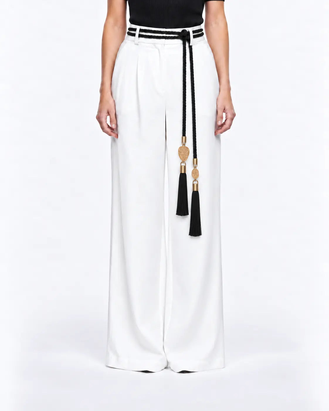 Silk Tassel Belt With Charms
