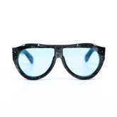 Otto Sunglasses with Marble Frame & Light Blue Lens | Taxxon X Cruzada Special Edition