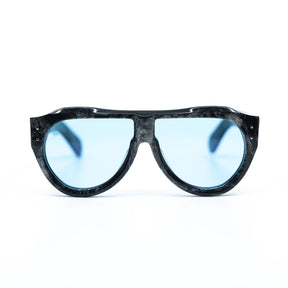 Otto Sunglasses with Marble Frame & Light Blue Lens | Taxxon X Cruzada Special Edition