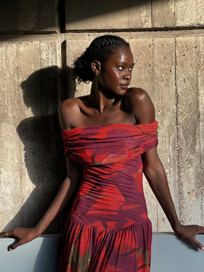 MONI DRESS- ORANGE CALA