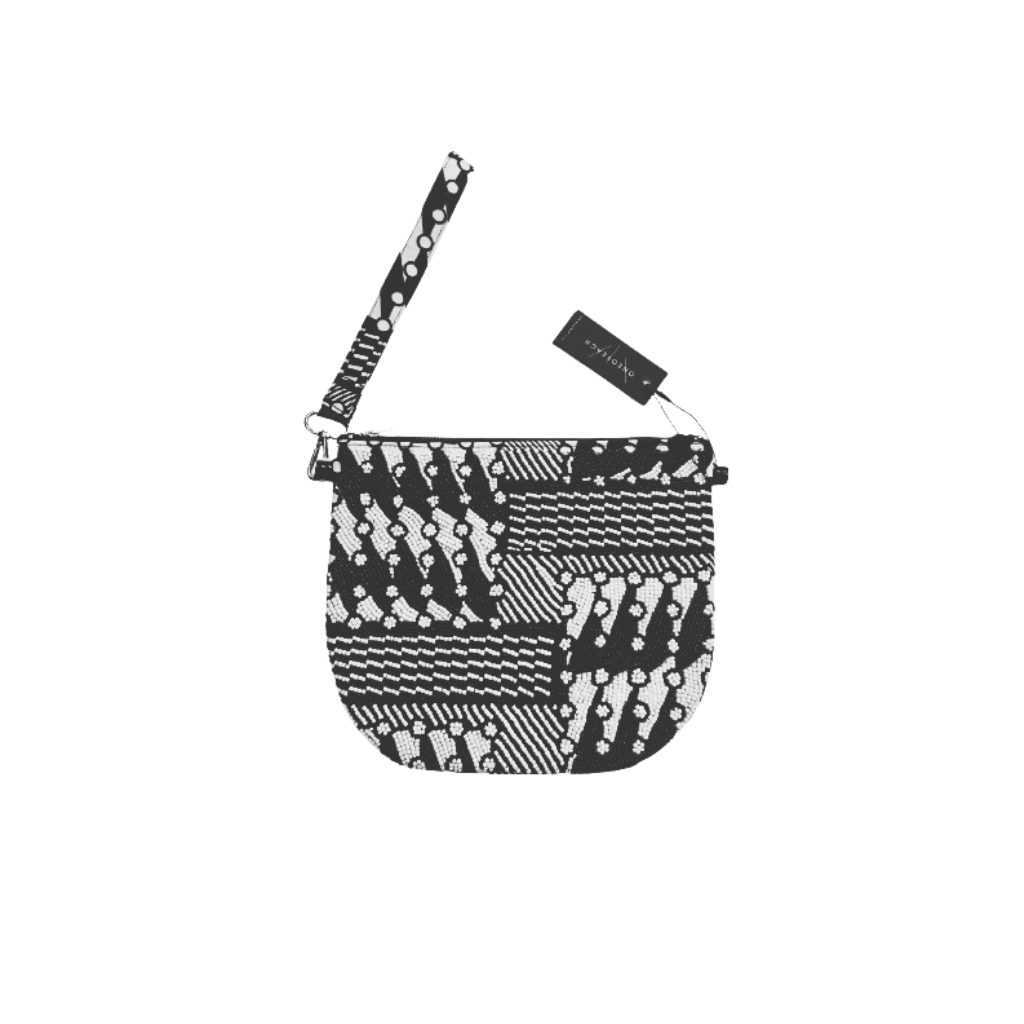 BLACK WHITE ART | Embellished Luxury Arc Bag