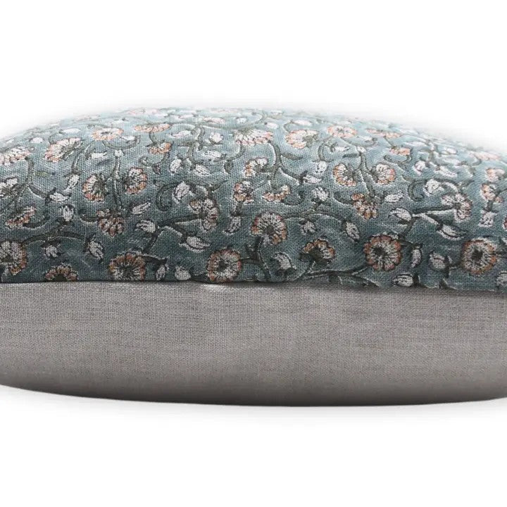 Unique Block Print Thick Linen Pillow Cover - Himachal