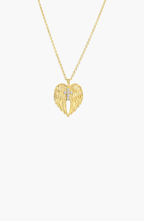 Divine Wings Cross Necklace