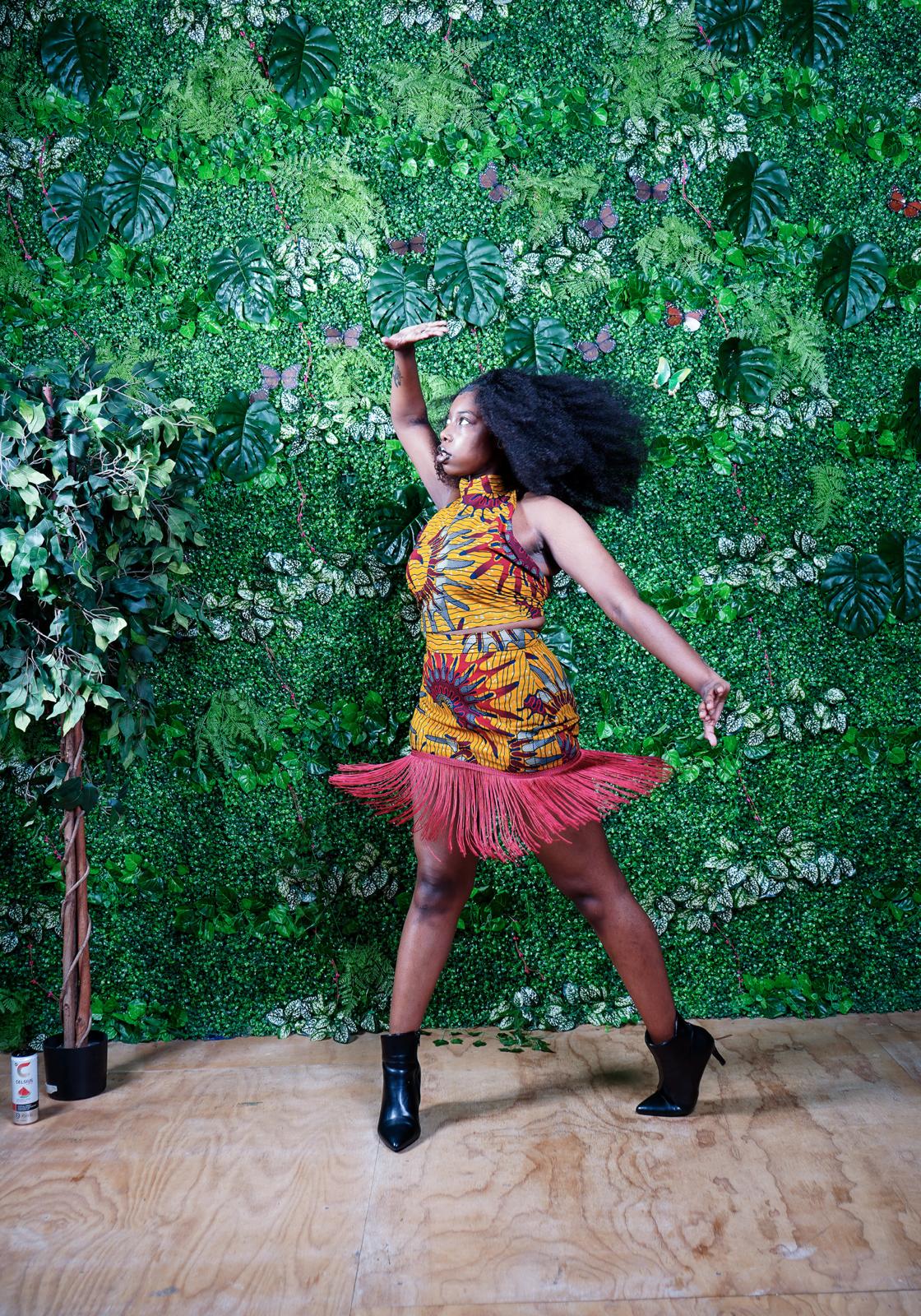 Aka Customisable Ankara Dancing Outfit (Two-Piece Set)