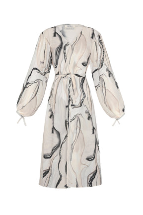 Marble Wrap Dress
