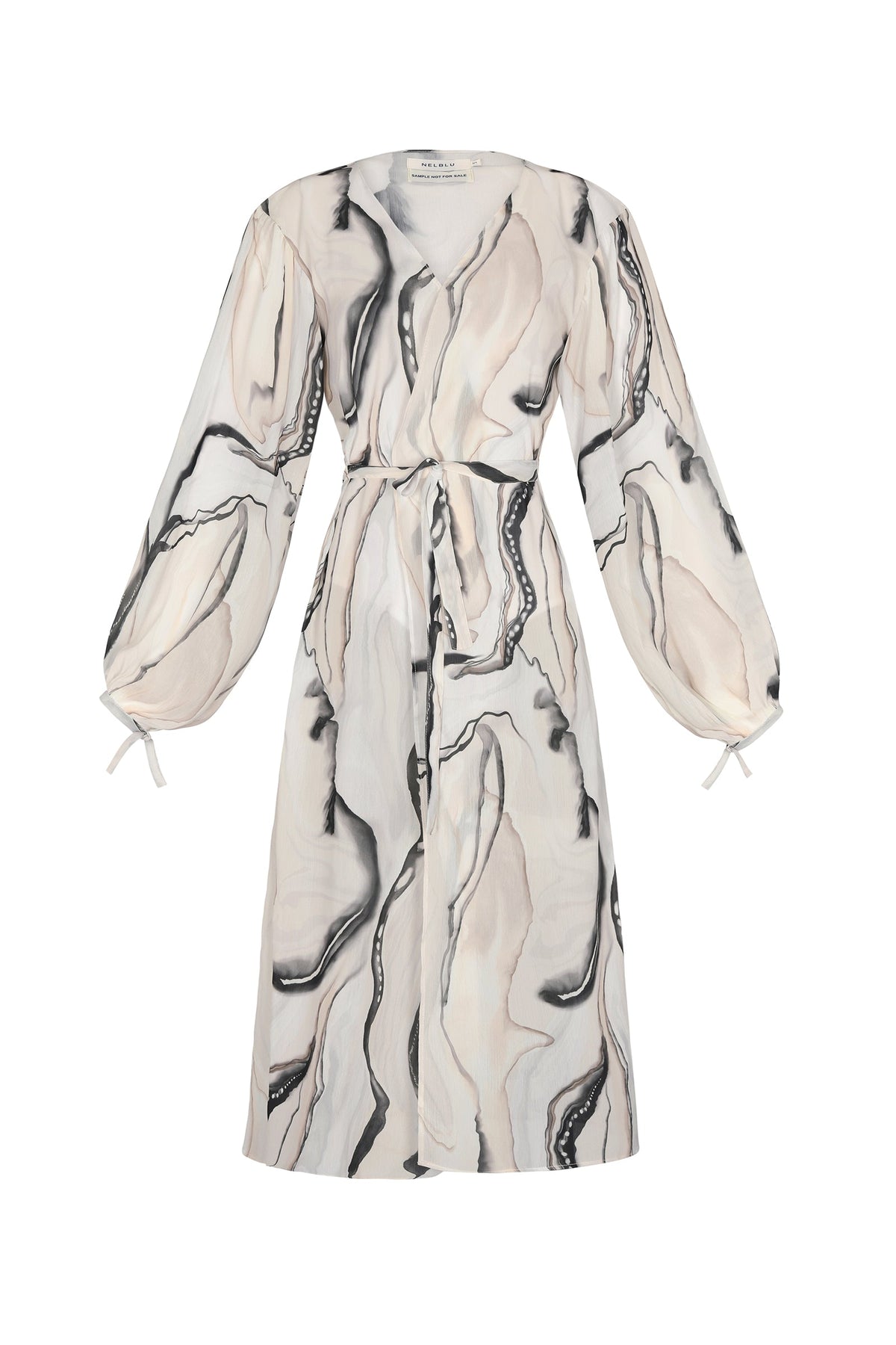 Marble Wrap Dress