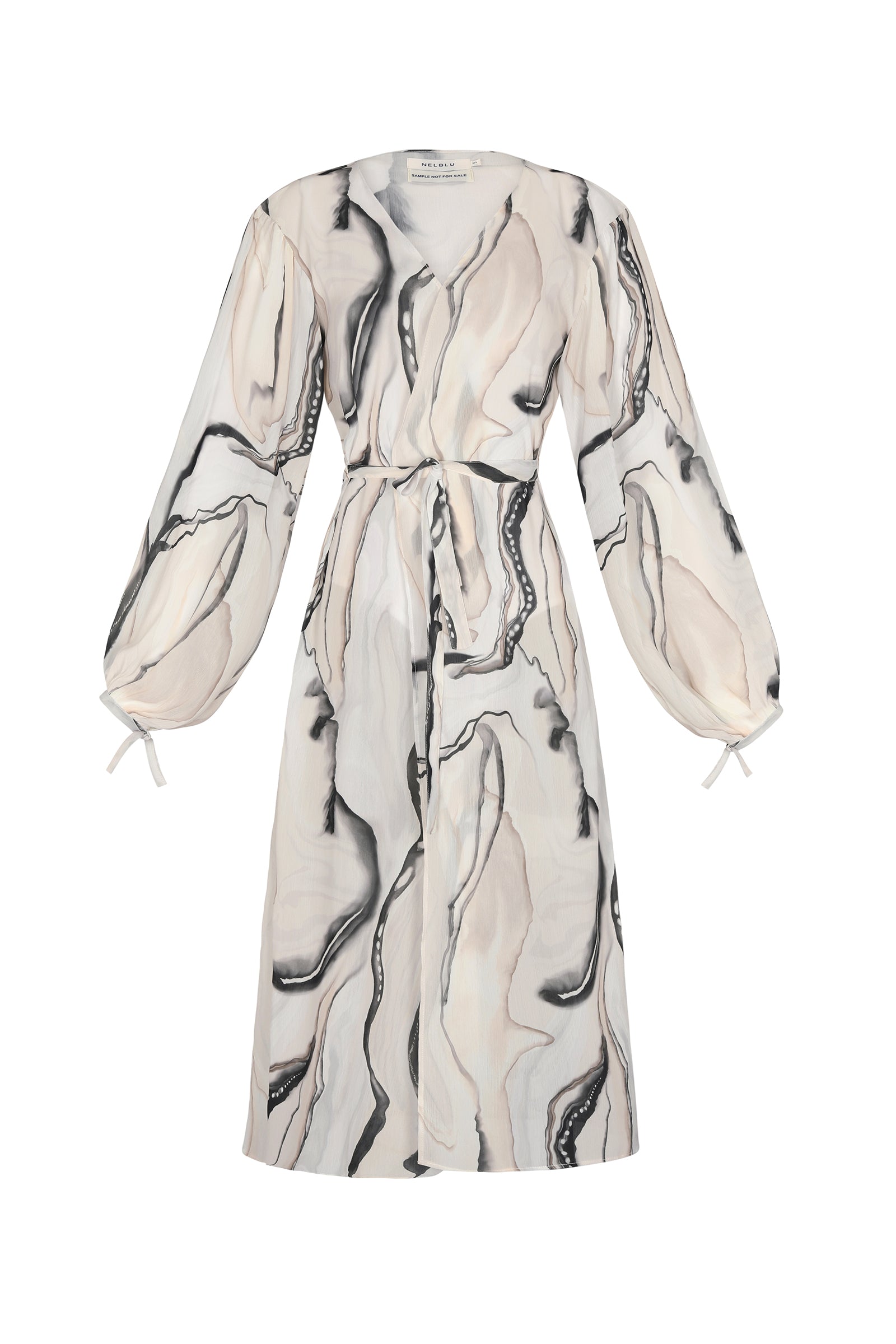 Marble Wrap Dress