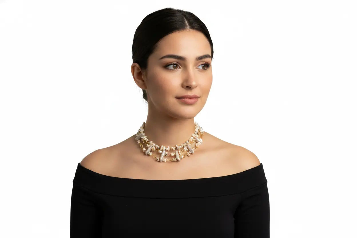 Sicilia Ceramic & Semi-precious Choker