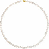 Panache Cultured Freshwater Pearl 18" Necklace in 14K Gold
