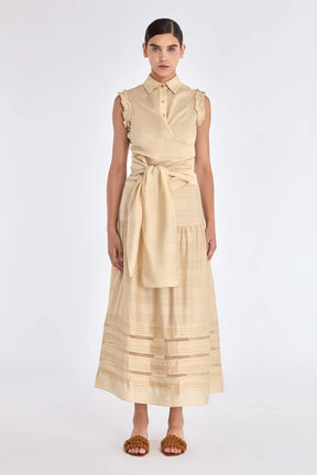 Harlow Sleeveless Wrap Blouse