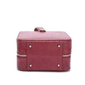 Luxury Embossed Lizard Leather Crossbody Handbag