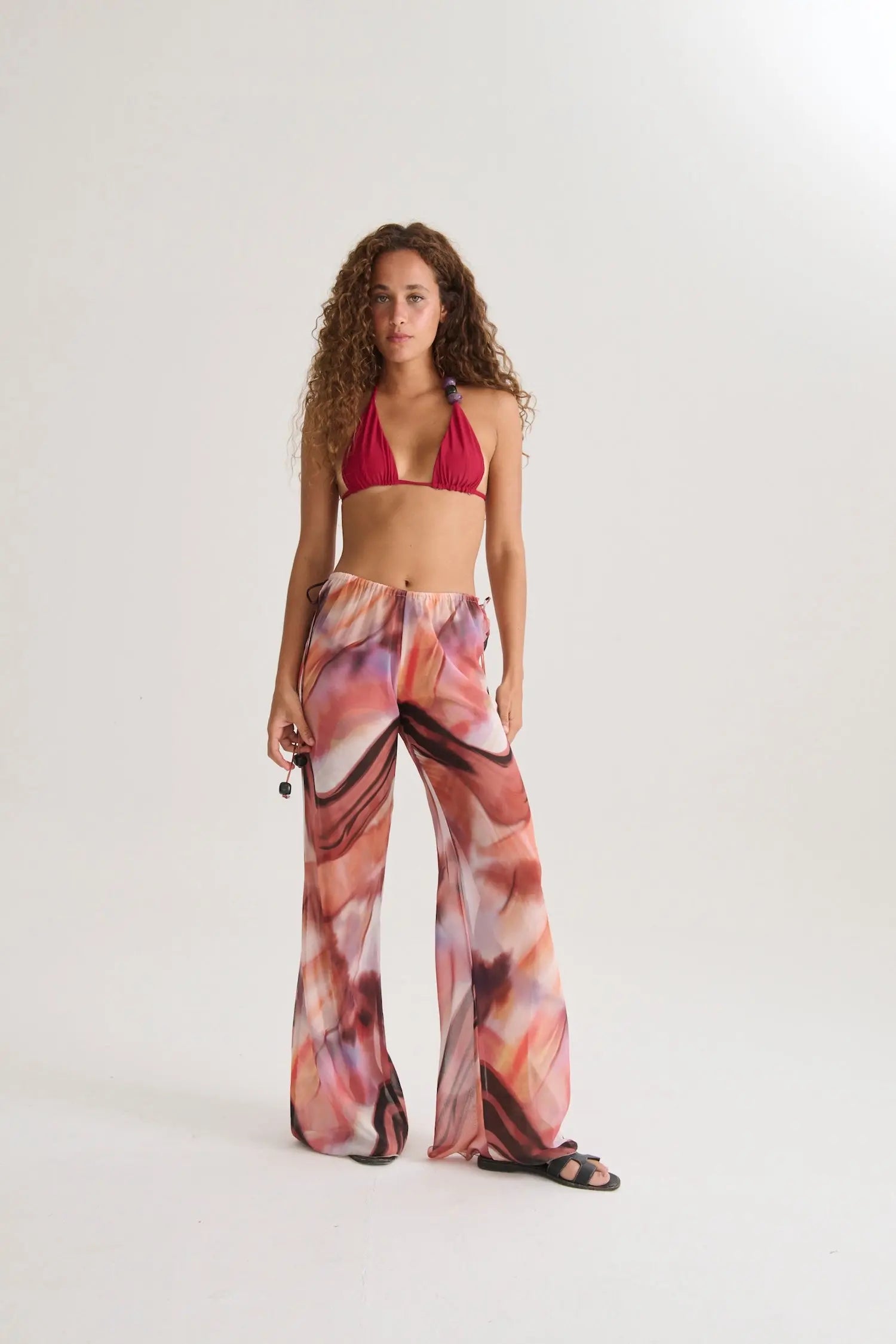 Orilla Pant Pantalón Print rosa