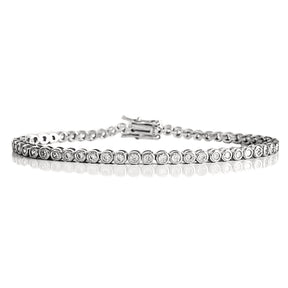 THE “POPPY” 2MM BEZEL TENNIS BRACELET