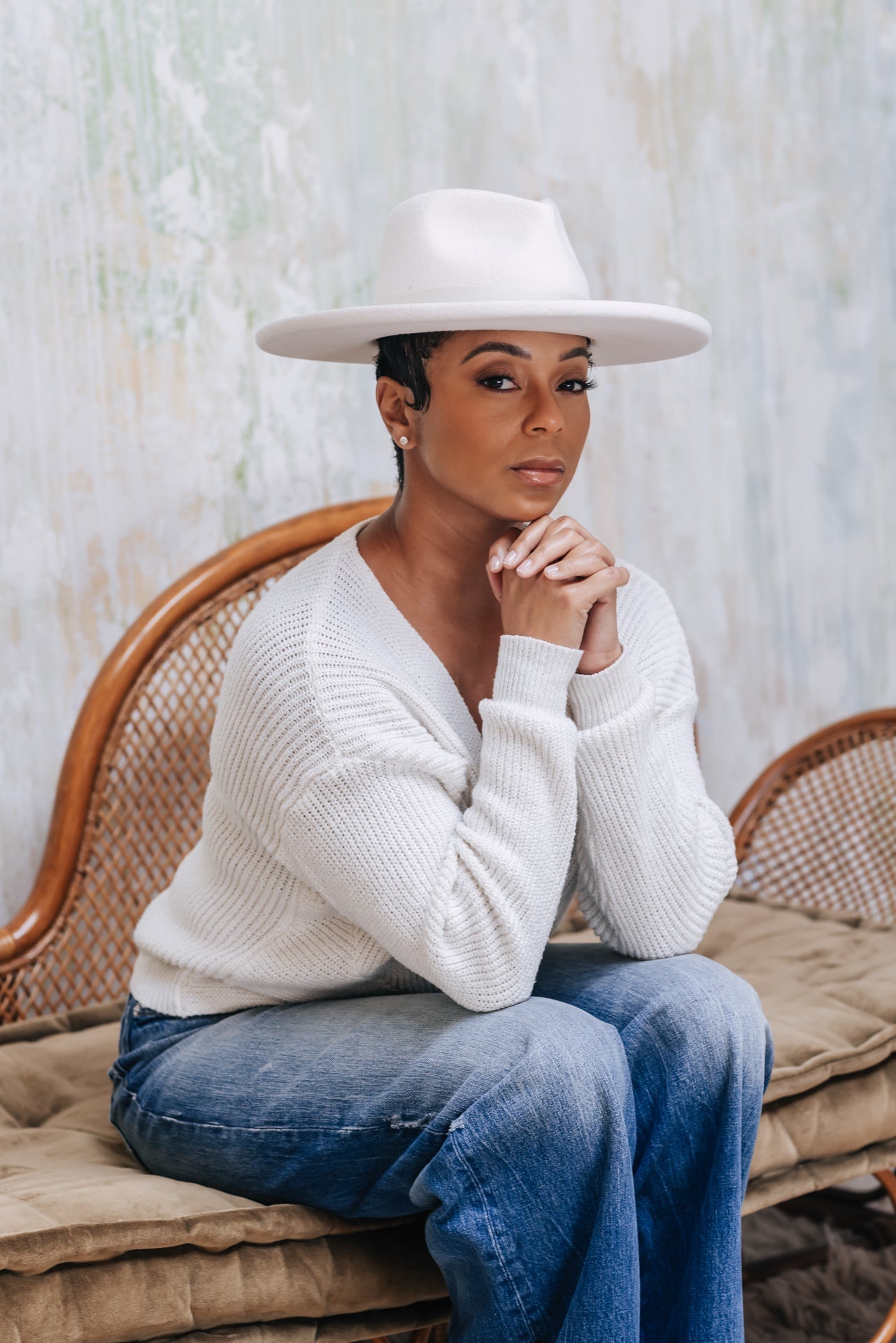 Galilee Rancher Unisex Fedora Hat - Ivory