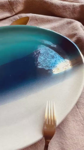 Coastal Skies Oval Serving Platter