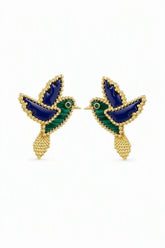 The Verdant Hummingbird Earrings