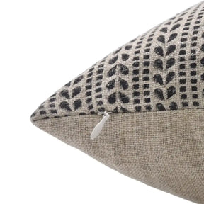Classic Block Printed Thick Linen Pillow Cover -Ratanbel