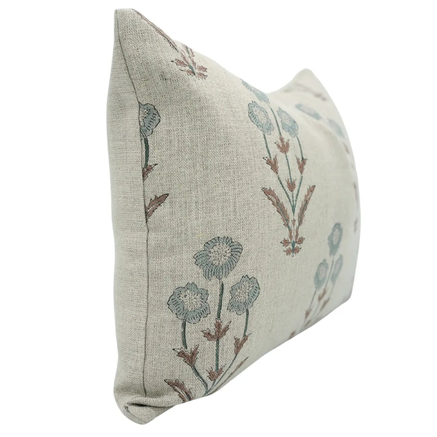 Premium Block Print Thick Linen Pillow Cover - Amitabh