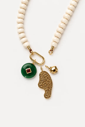Capri Sculptural Charm Necklace