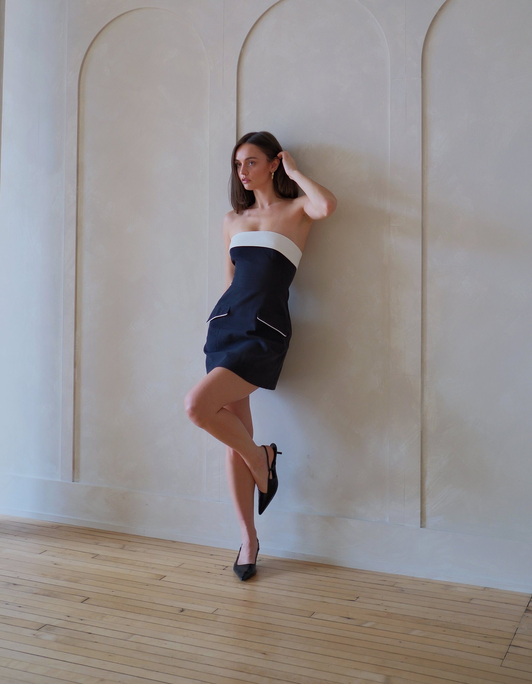 Claudia Mini Dress in Black