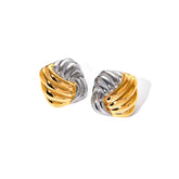 Two Tone Modern Earring