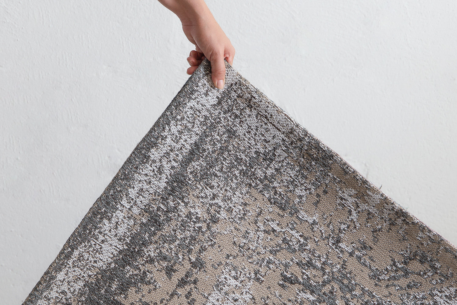 Addison Cream and Purple Multi-Colour Distressed Rug
