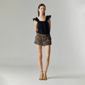 LIVIA LEOPARD SKORT