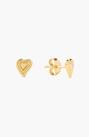 Emanate Love Heart Stud Earrings