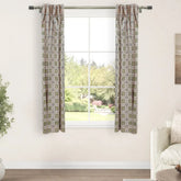 Chakravyu Handcarfted Block Print Boho Linen Curtain