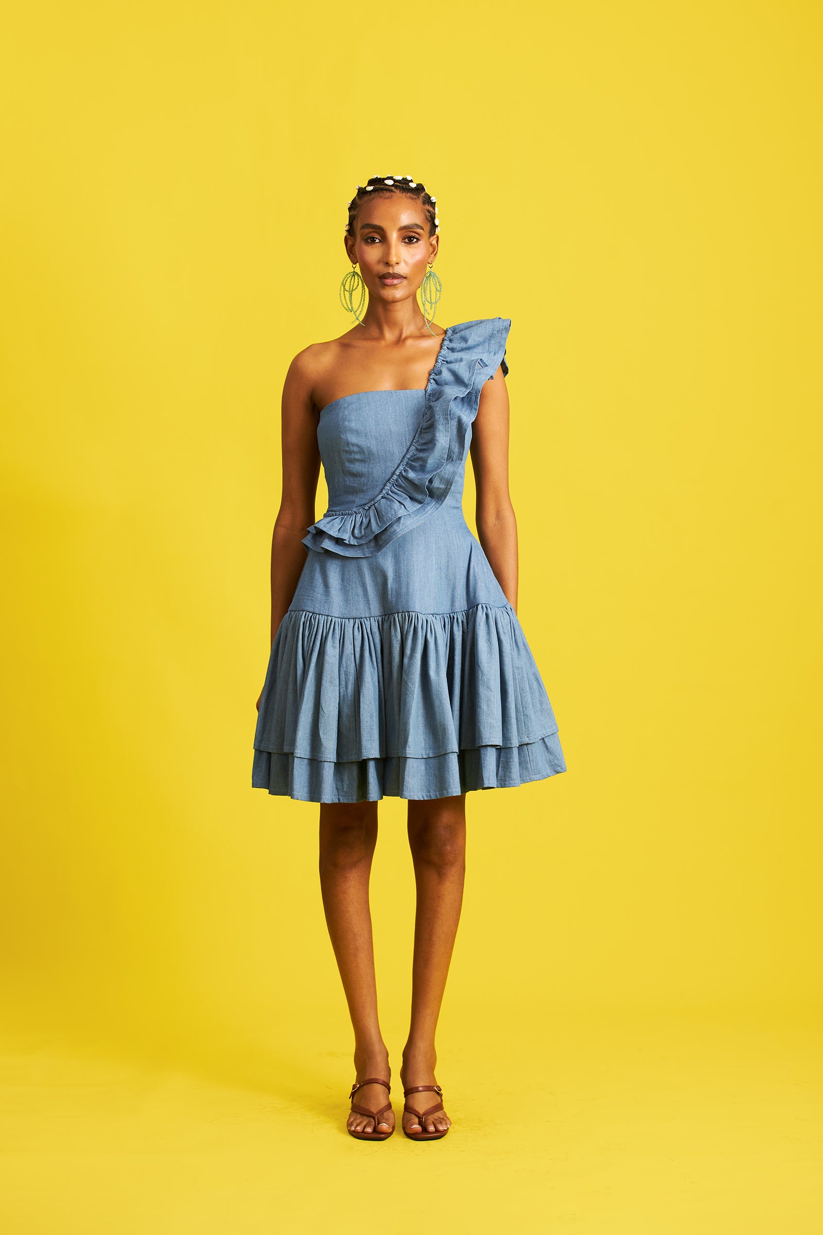 Hassana Denim Mini Dress