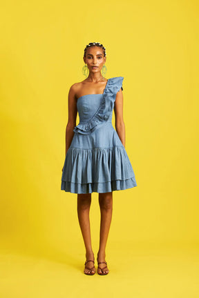 Hassana Denim Mini Dress