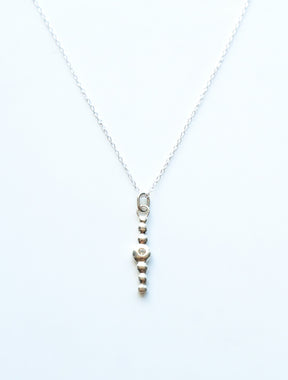 : /AH-MI/ Friendship & Travel Sterling Silver Lariat Necklace