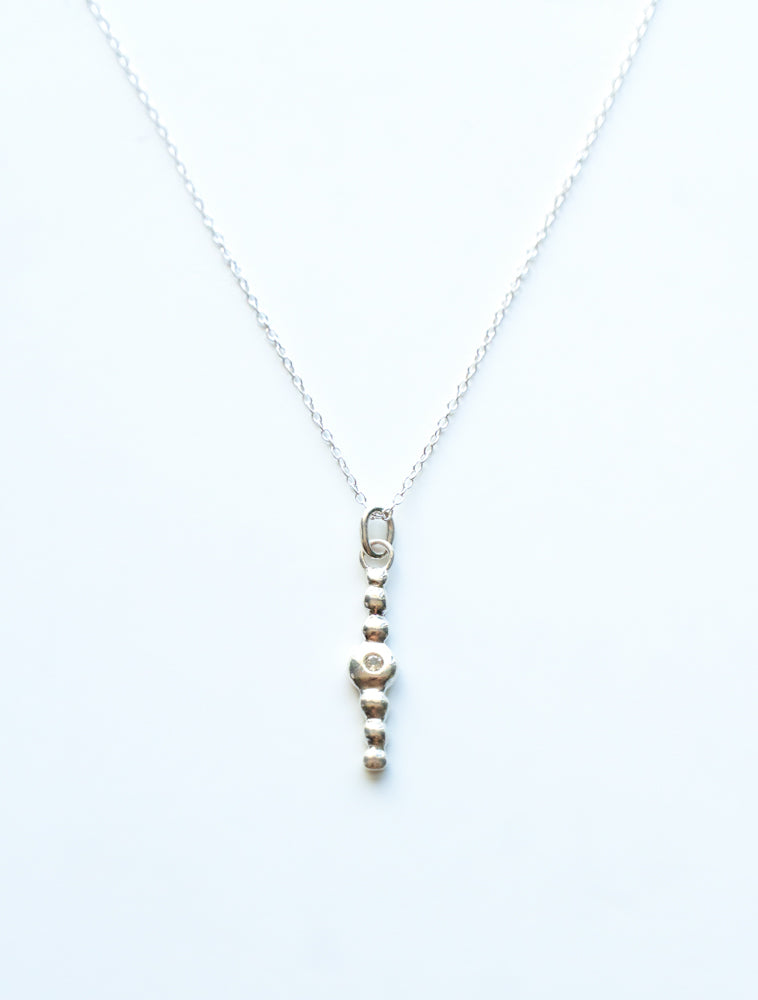 : /AH-MI/ Friendship & Travel Sterling Silver Lariat Necklace