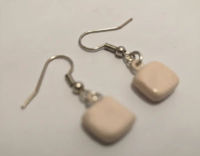 Aurore Hand-painted Square Ceramic Earrings