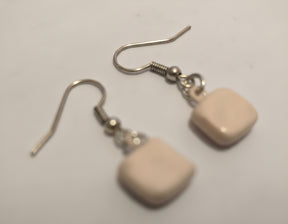 Aurore Hand-painted Square Ceramic Earrings