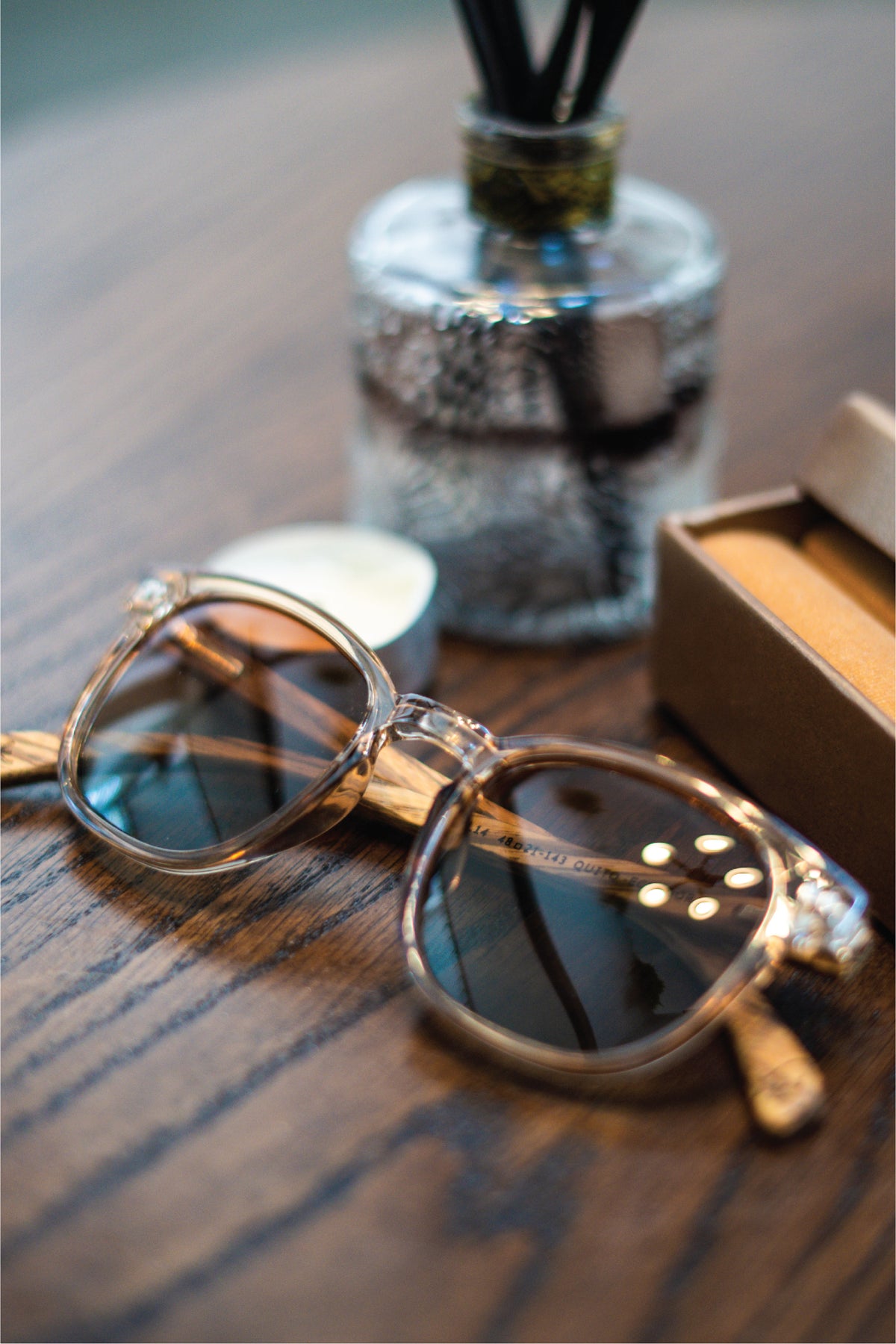 Caramel Brown Wooden Sunglasses - INTI